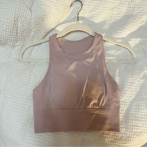 Lulu high neck bra - light pink